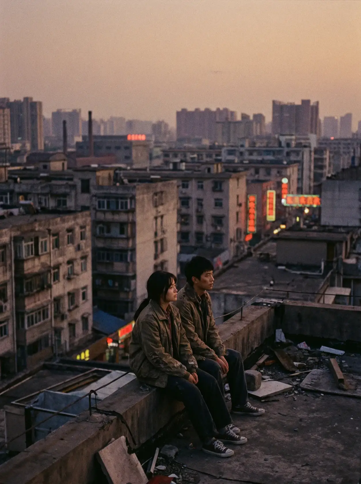 文艺电影《天台上的人》海报 - 国产剧情