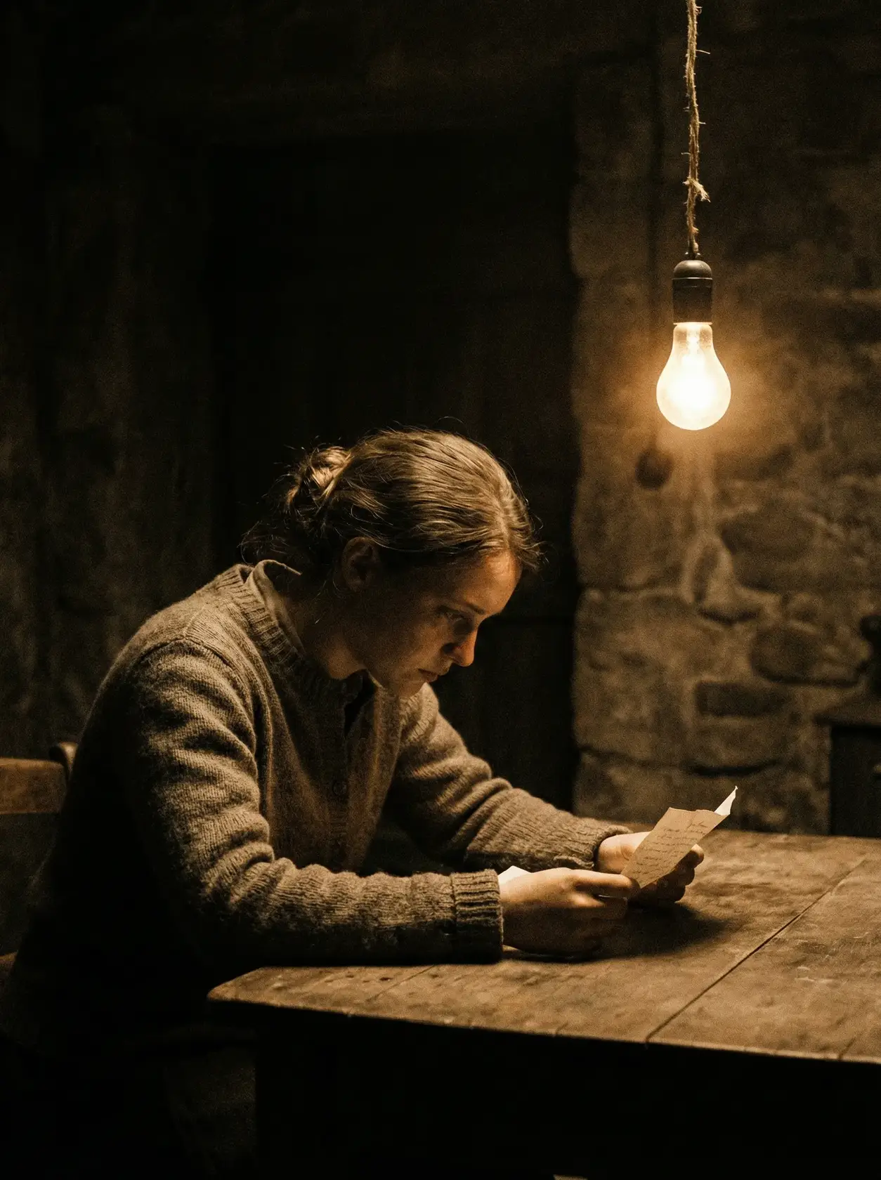 文艺电影《灯下书信》海报 - 国产剧情